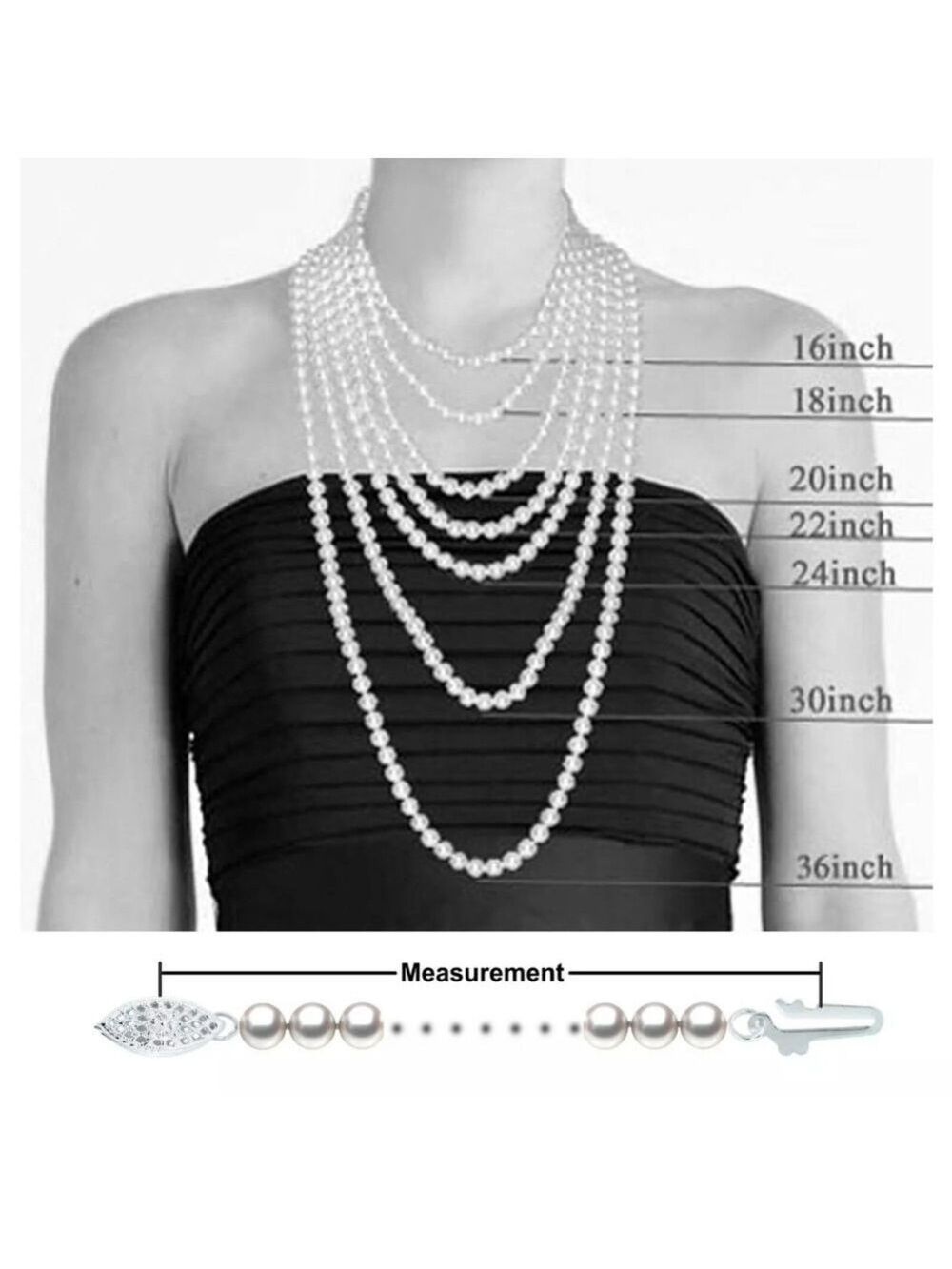 VTG  DONALD STANNARD Gold tone Faux Pearl Multi Strand Beaded Necklace 16" - Picture 8 of 8